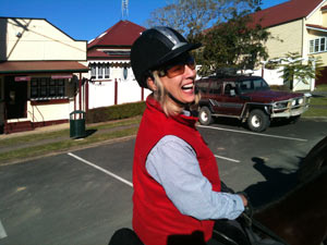 Janet enjoying her ride